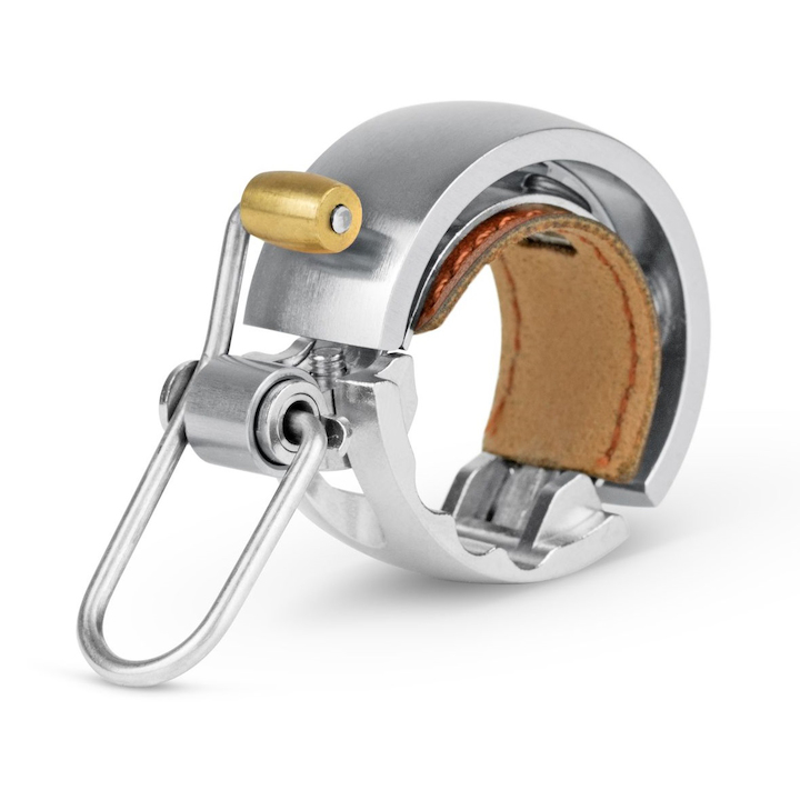 Knog Oi Luxe Small Fahrradklingel silber 22.2mm