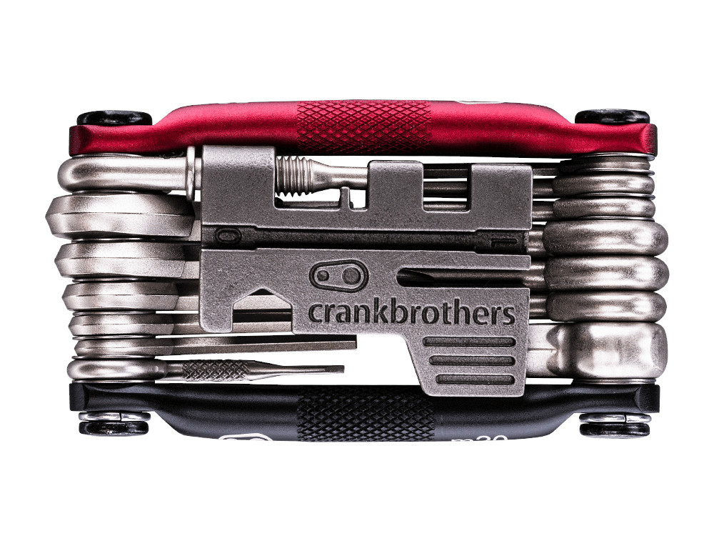 crankbrothers Multitool M20, black/red, Fahrrad Reparatur Werkzeug