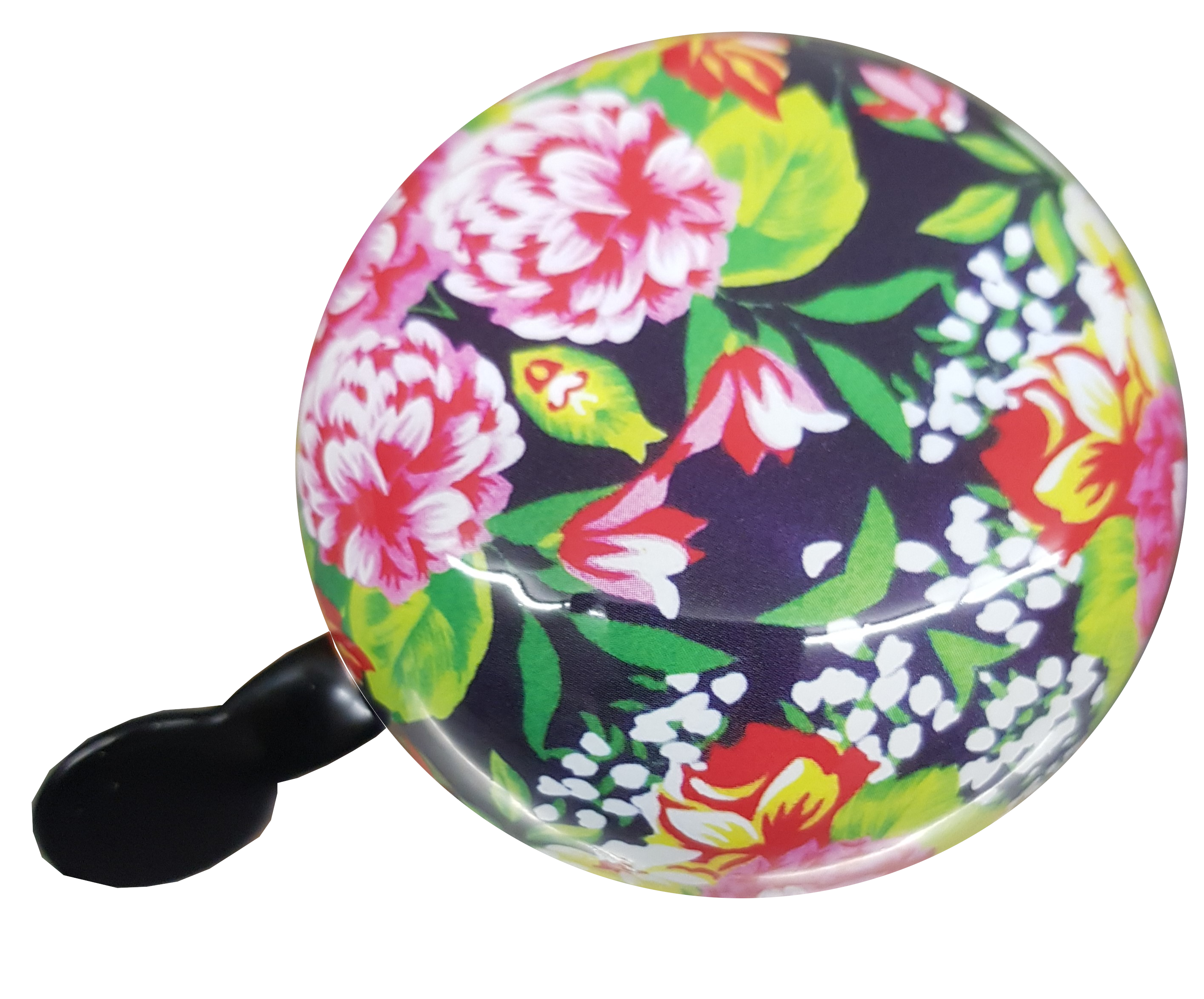 LTJ 2-Klang Fahrradglocke "Dutch Flowers", XXL Ø 80mm
