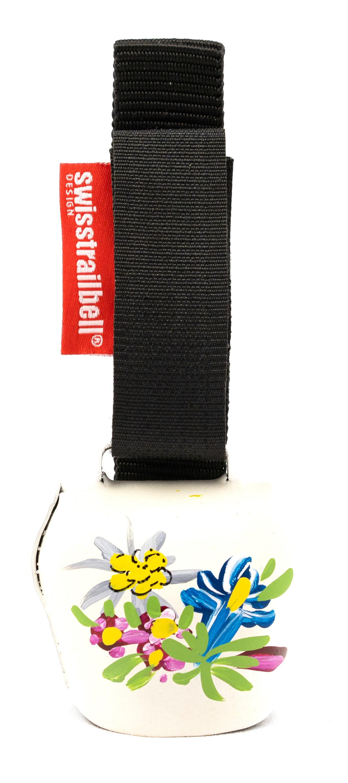swisstrailbell®  Edition Fahrradklingel  weiß mit Alpenblumen, Trailbell, Bear Bell