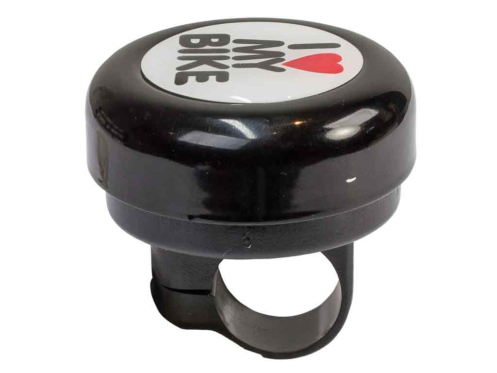 beBell Fahrradklingel / Glocke "I love my Bike", schwarz
