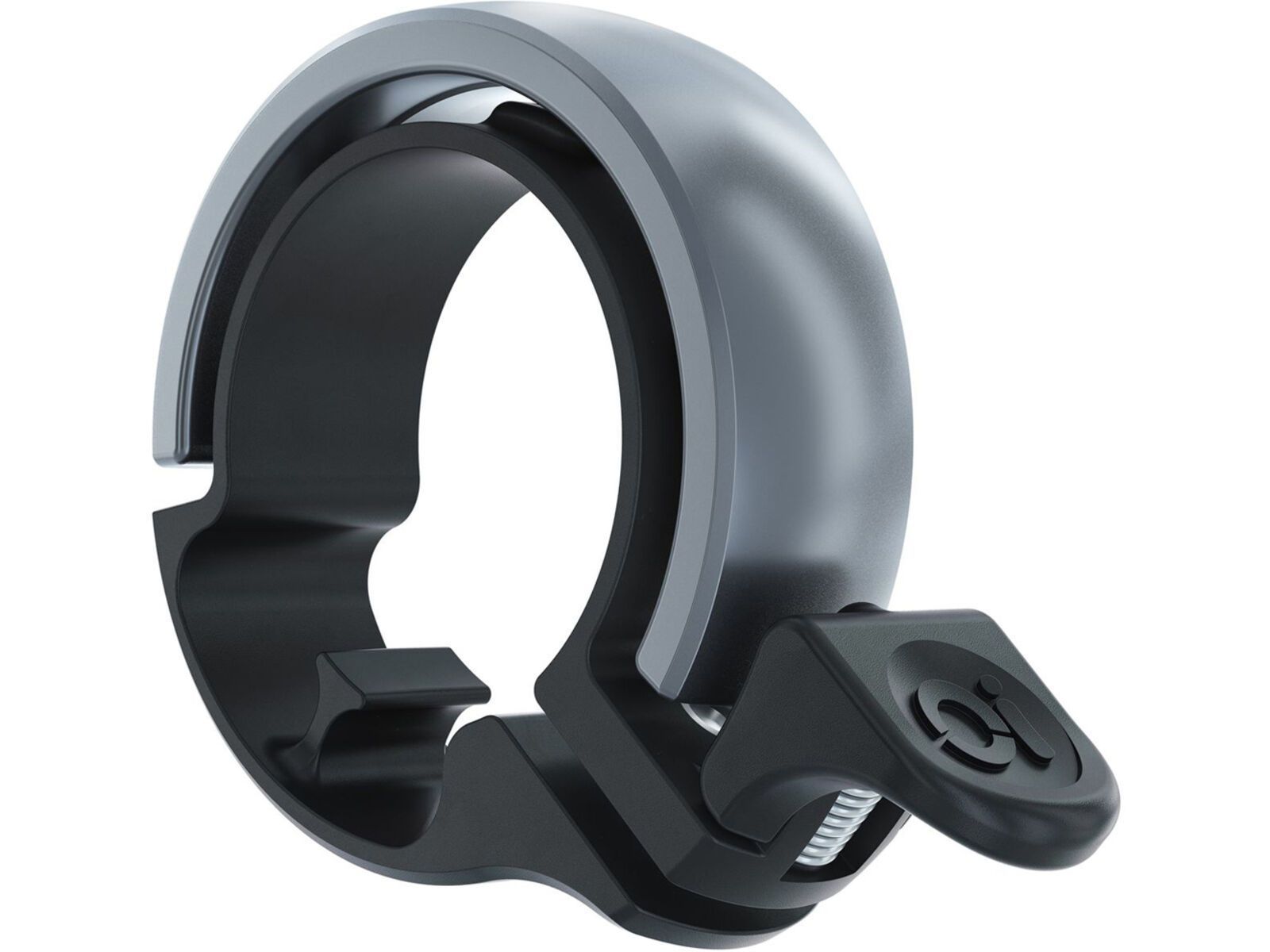 Knog OI Classic Large Fahrradklingel, 23.8 - 31.8 mm, dark grey