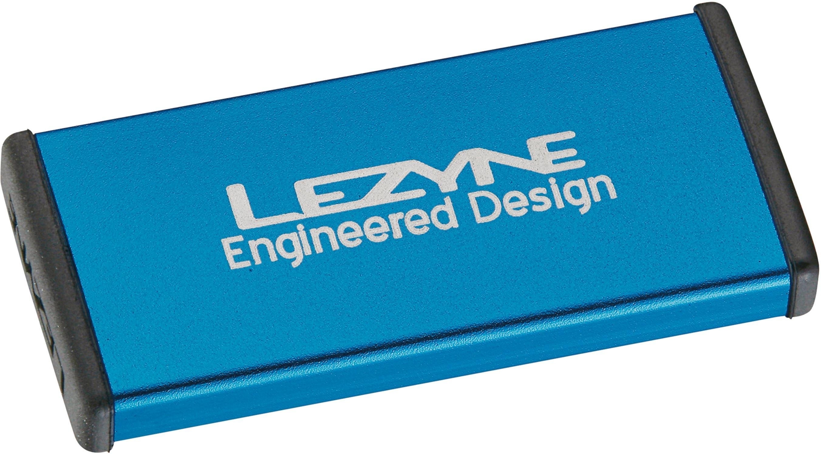 Lezyne Fahrrad Flickzeug Reparaturset Metal, Alubox blau