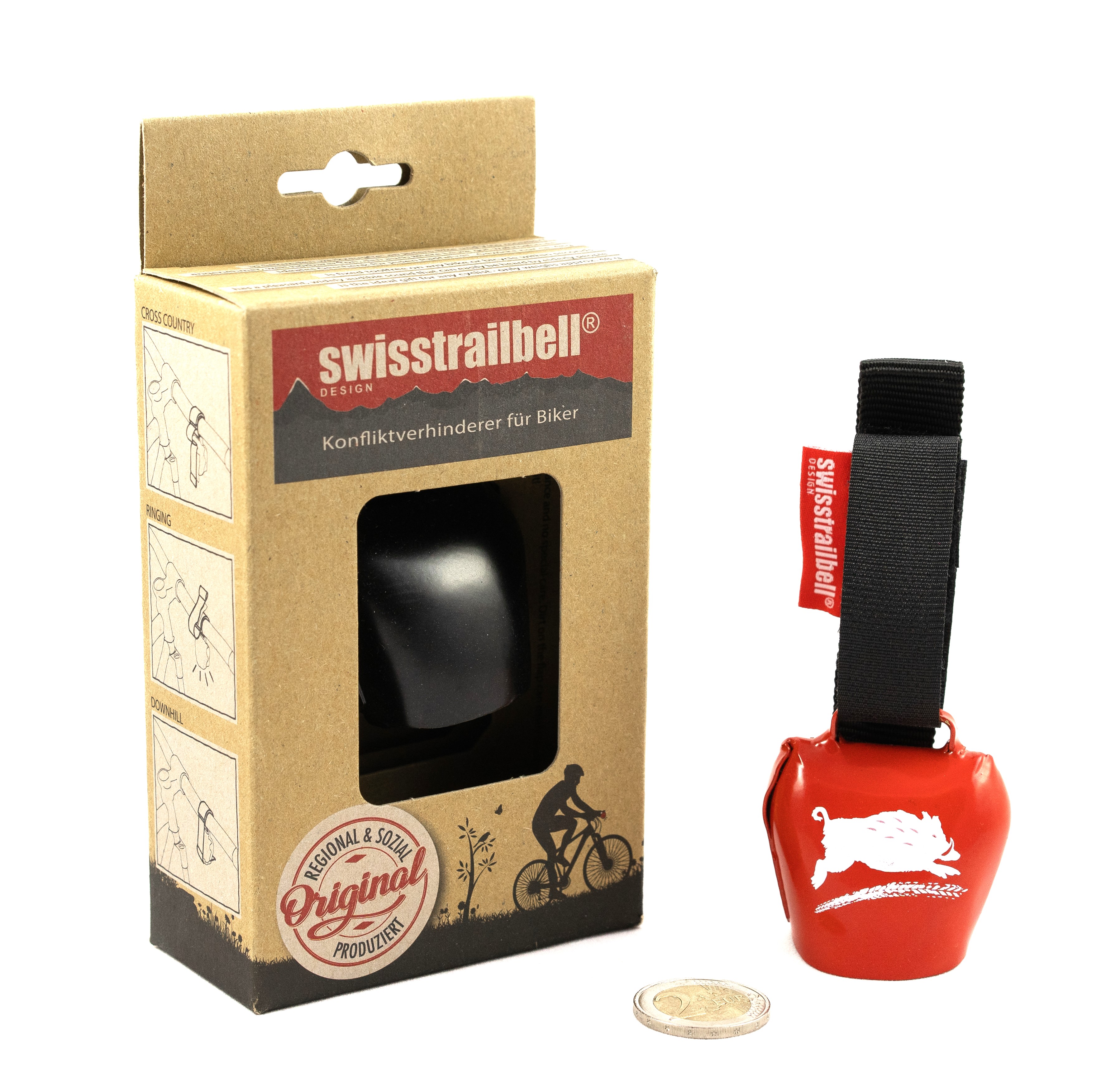 swisstrilbell®: Beispiel in der Packung und Größe