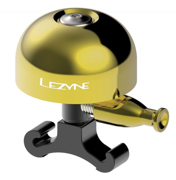 LEZYNE Fahrradklingel Classic Medium Brass – edel, klarer Klang, langlebig, stilvoll