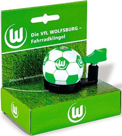 Bundesliga- Fahrradklingel "Wolfsburg", grün