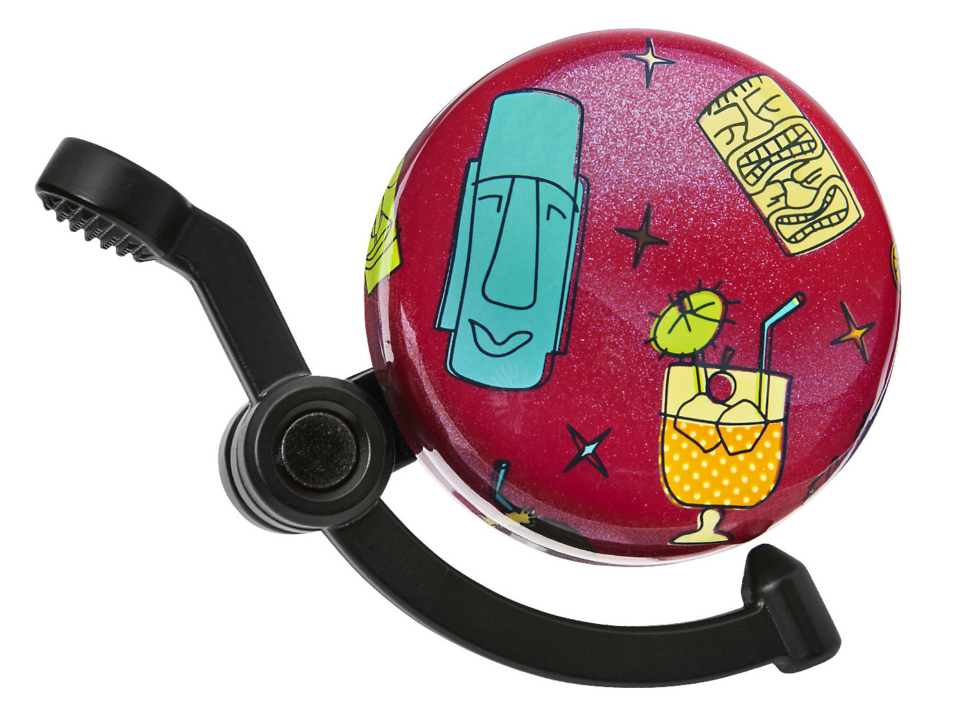 Electra Domed Linear Bell "Tiki Time" Ø 50mm, Bike Bell
