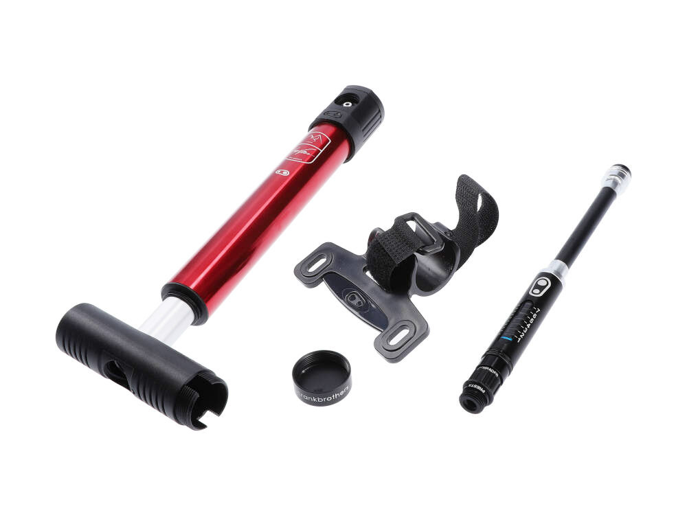 crankbrothers Fahrrad Minipumpe HV, GREG MINNAAR LEOGANG EDITION, rot