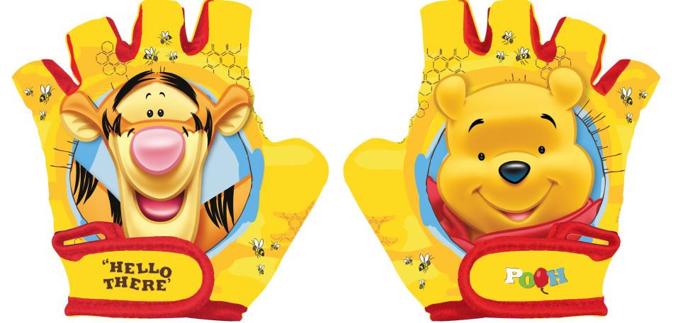 Disney Fahrradhandschuhe "Winnie the POOH", Größe S, fingerloser Schutz-Handschuh