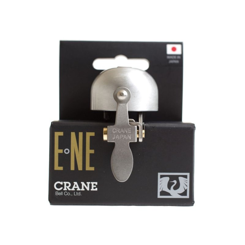 Crane Bell Co. E-NE Fahrradklingel Matte Silver