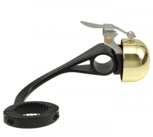 !Spezial! Crane Bell Co. Rennrad/Gravel-Bike E-Ne SBR Fahrradklingel mit Drop Bar Mount - Gold