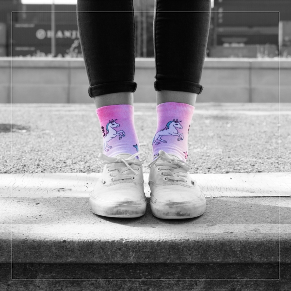 LUF|SOX Einhorn Socken  Quarter Anicora Limited Edition
