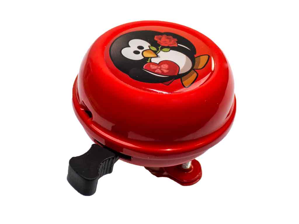 beBell Fahrradklingel Pinguin rot