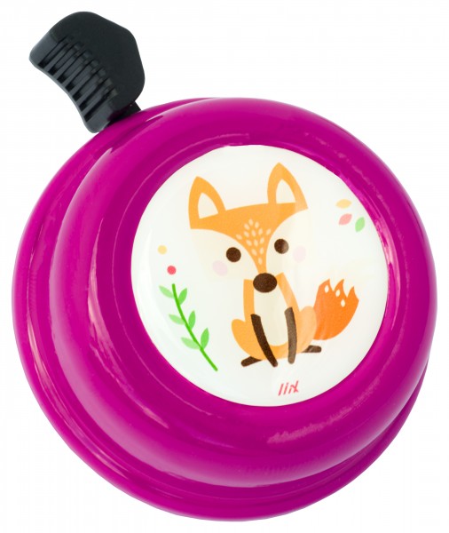 Liix Colour Bell Purple Foxy, Fahrradklingel - süß!, Ø 60mm