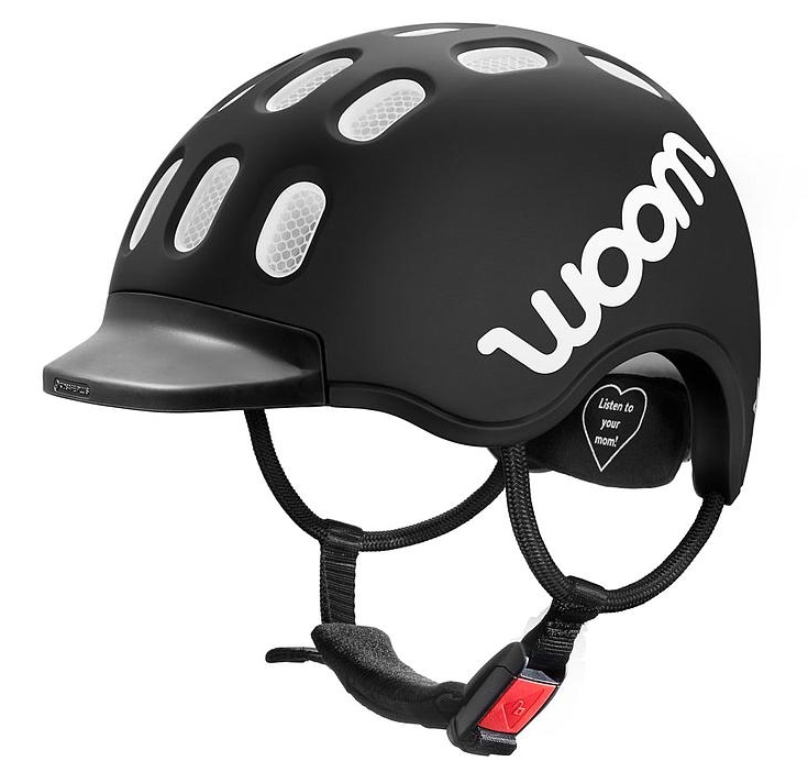 WOOM™ Kids Fahrradhelm Größe S (50-53 cm), black, ab ca. 4 Jahre