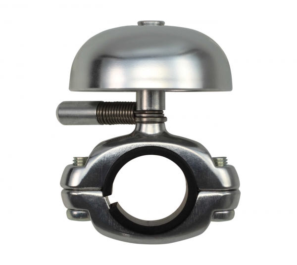 Crane Bell Co. Mini Karen Bell Fahrradklingel Silver, Die Cast Mount, Retro Look, Ø 45mm