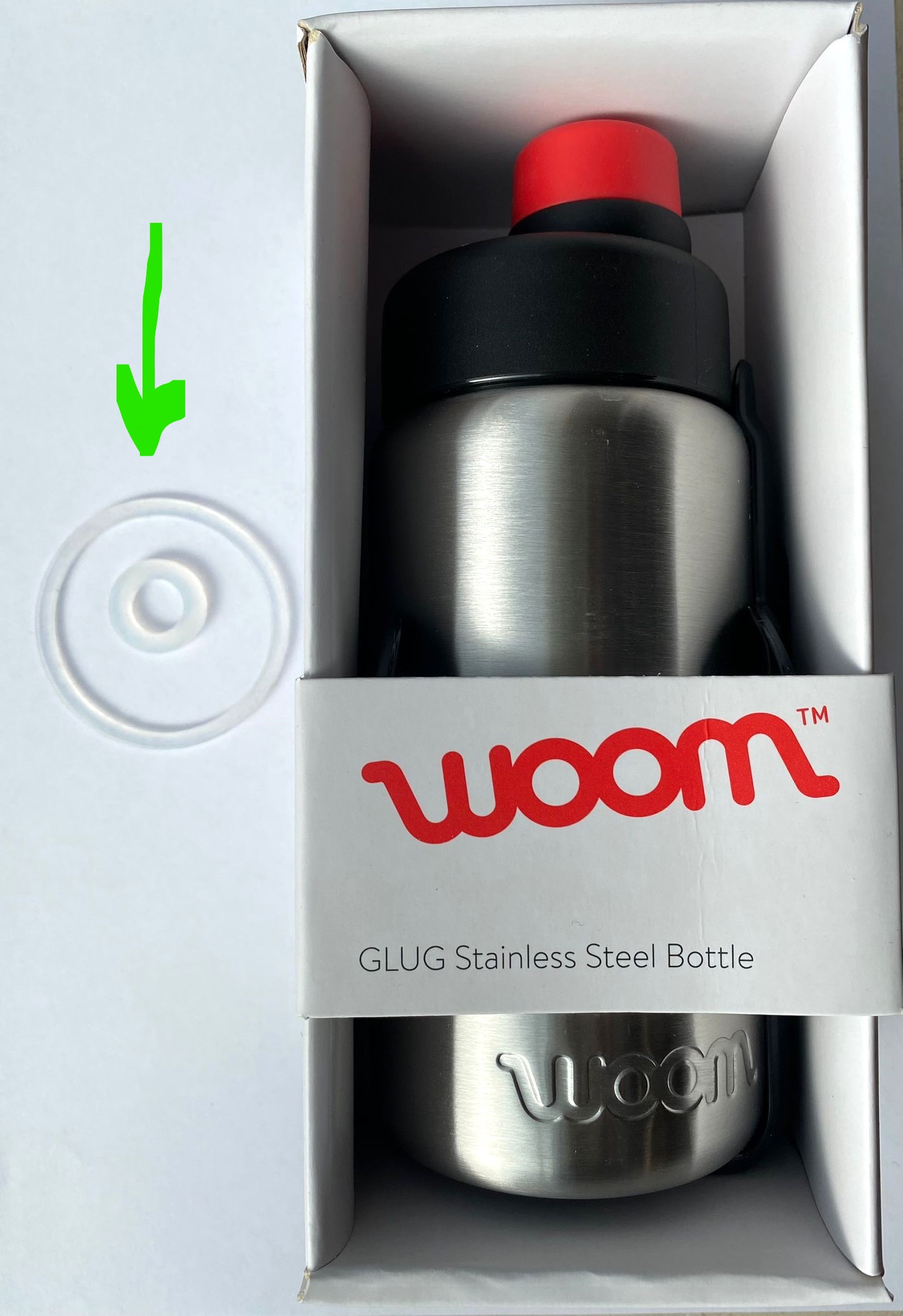 WOOM™ Ersatzteil für Fahrrad Trinkflasche GLUG: Dichtungsring Set