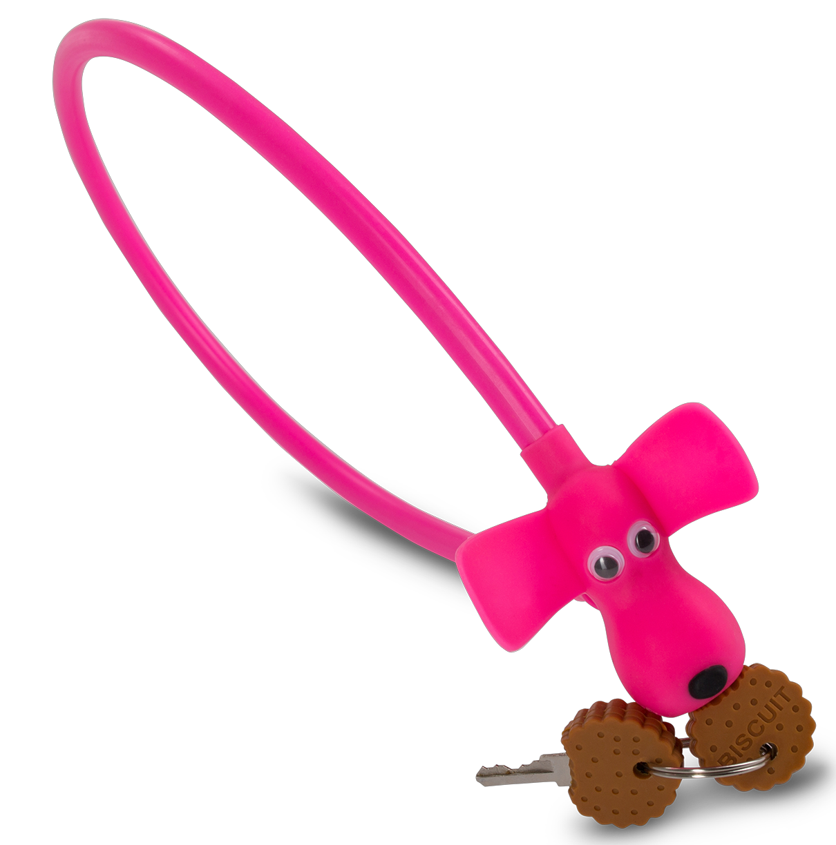 CUBE RFR, PINK, Fahrrad-Kabelschloss HPS "DOG", 10 x 450 mm, Junior