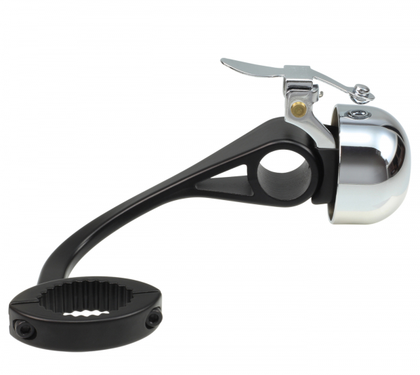 !Spezial! Crane Bell Co. Rennrad/Gravel-Bike E-Ne SBR Fahrradklingel mit Drop Bar Mount - All Chrome