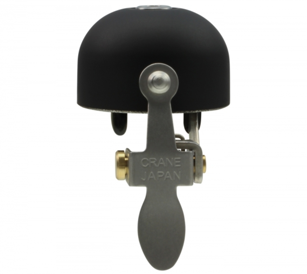 Crane Bell Co. E-NE Fahrradklingel Stealth Black, Ø Klemmung: 22.2mm bis 31.8mm