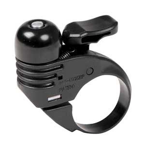 Mounty Fahrradklingel/Glocke Toby, schwarz