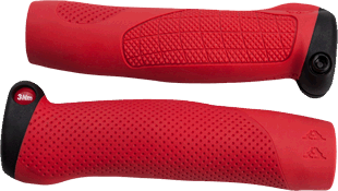 66sick AA Grip ergonomische Fahrradgriffe in rot, MTB DH FR BMX All Mountain