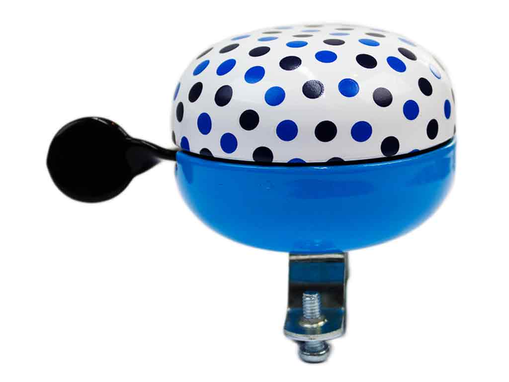 Mini Ding Dong Fahrradklingel blaue „Dots“