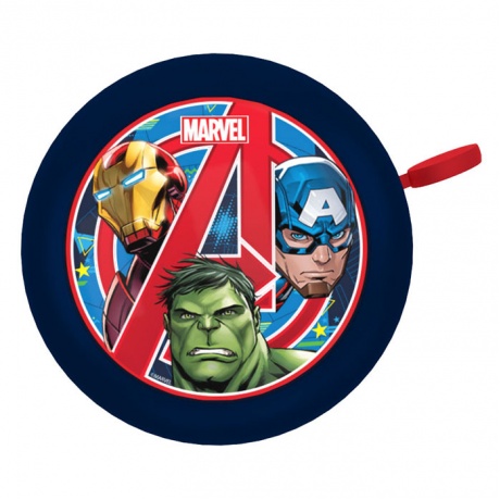 Marvel Fahrradklingel "Avengers", DIE Superhelden-Klingel, Ø 55mm, Kids Fan Bell, Signalglocke