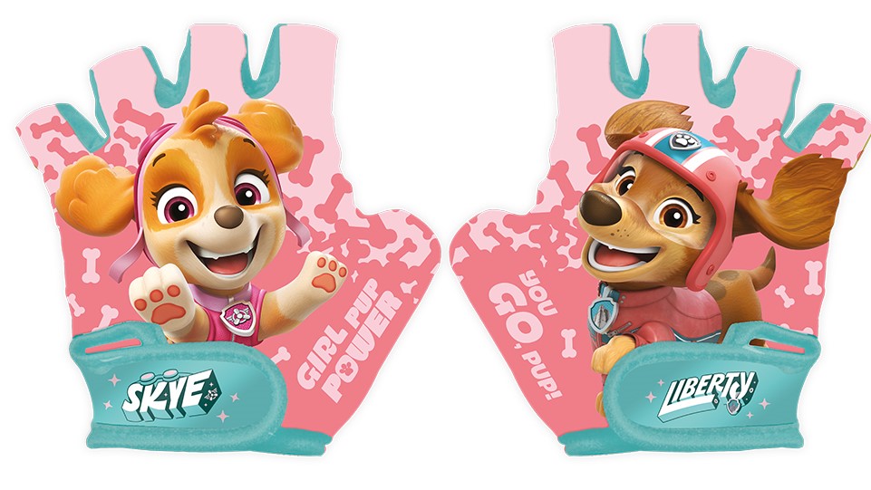 Fahrradhandschuhe "Paw Patrol Girls", Größe S, fingerloser Schutz-Handschuh