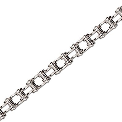  etNox - poliertes Edelstahl Armband "Bike Chain" Fahrradkette / Motorradkette