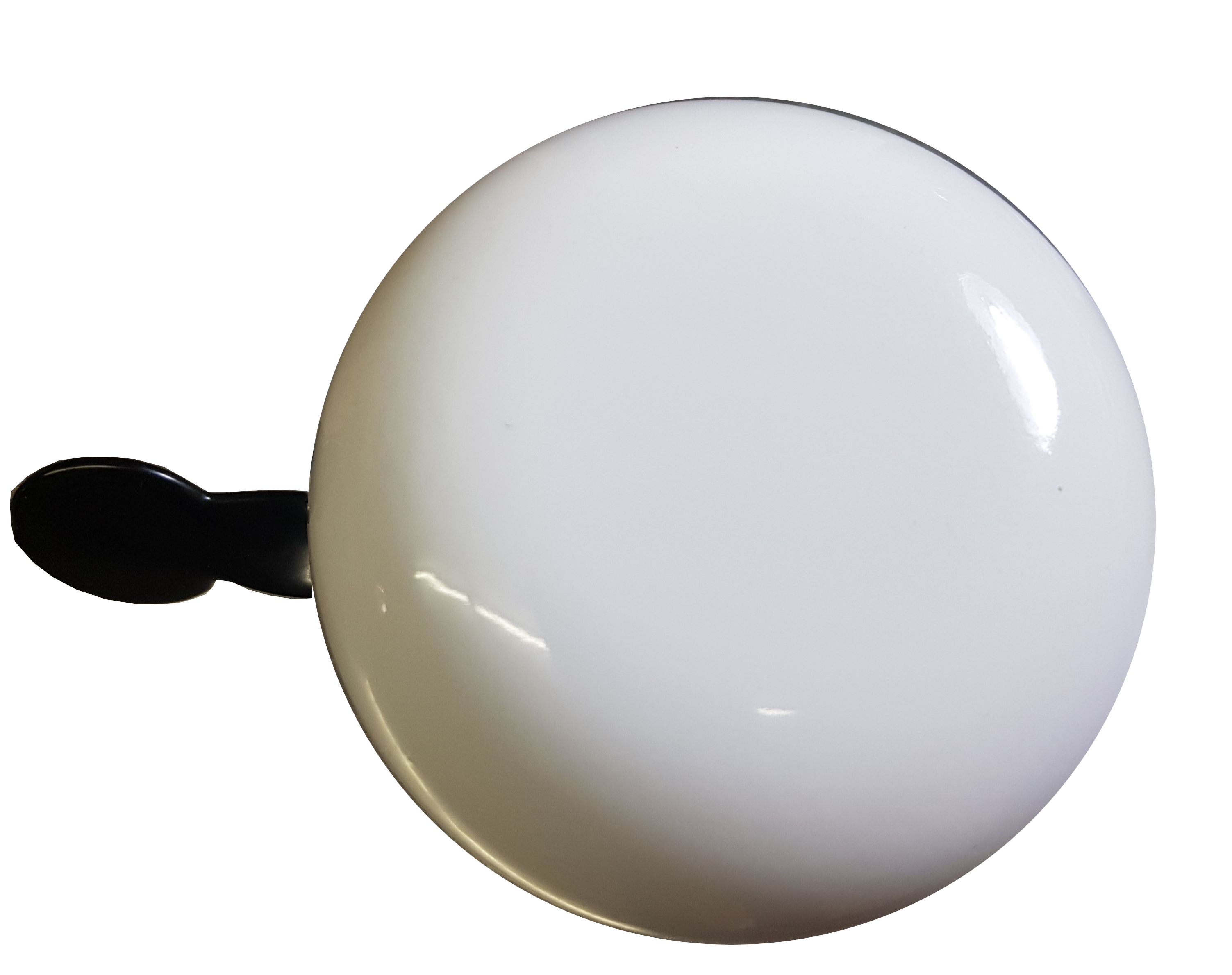 LTJ 2-Klang Fahrradglocke einfarbig pure white "Blancanieves" XXL Ø 80mm, glanz