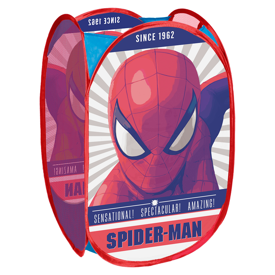Disney Spielzeug Aufbewahrung, "SPIDERMAN" Box ↨ Pop Up Car Toy Organizer
