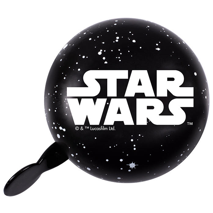 Disney 2-Klang Fahrradklingel Star Wars Logo, XXL Ø 80mm