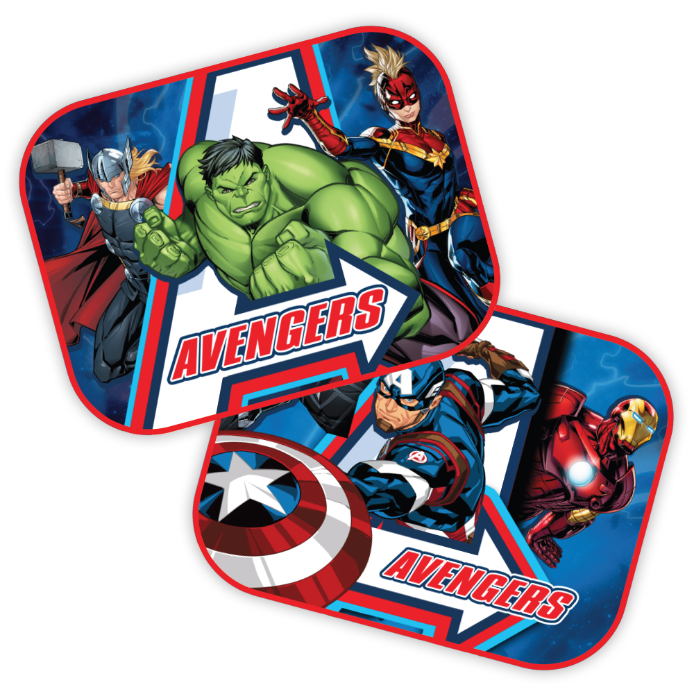 AVENGERS Helden Auto Sonnenschutz – 2er Set, UV-Schutz, Schattenspender, Disney