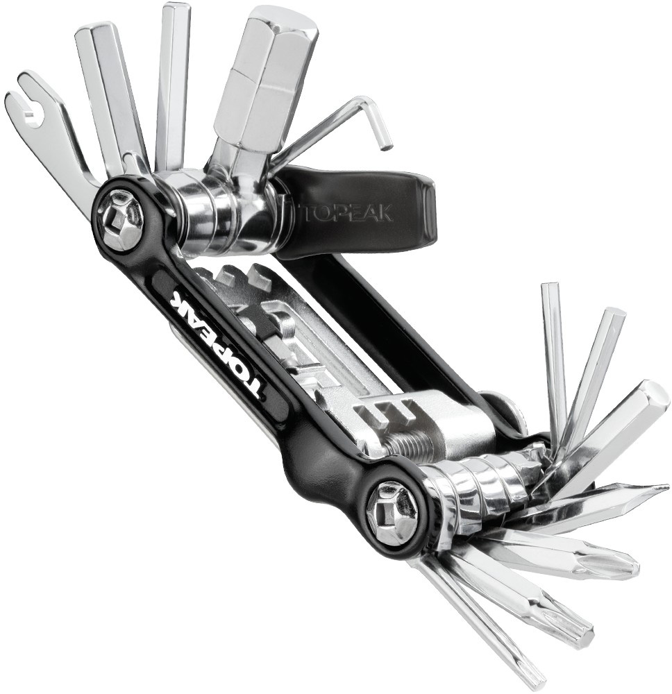 Topeak Mini 20 Pro Multitool, 23 Funktionen, Fahrrad Reparatur Werkzeug, schwarz