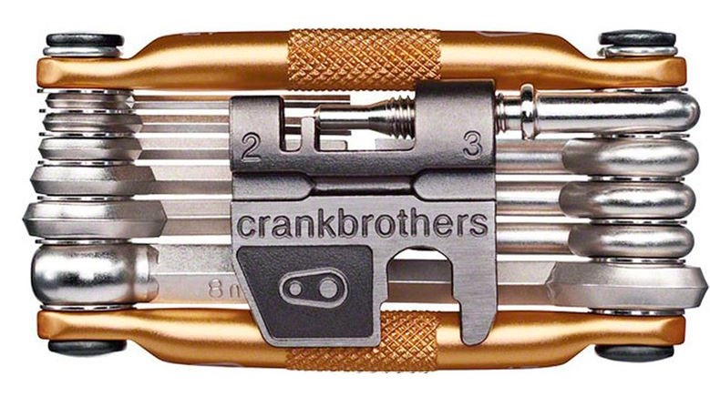 crankbrothers Fahrrad Multitool M17/gold, Reparatur, Werkzeug