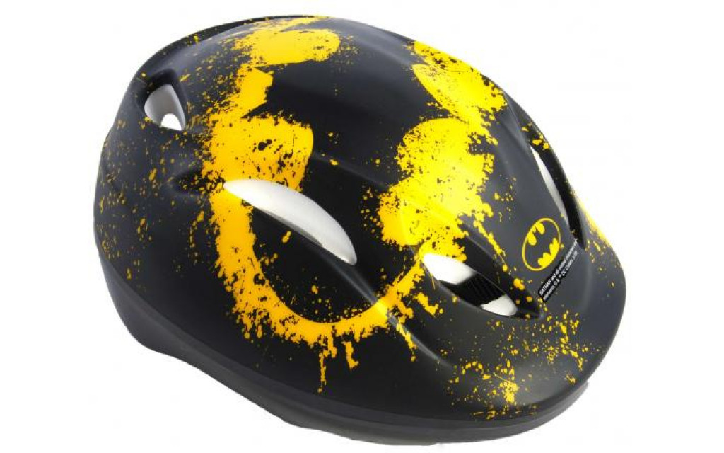 DC Comics Fahrradhelm Batman 51-55cm - Schwarz/Gelb, ab ca. 5 Jahre