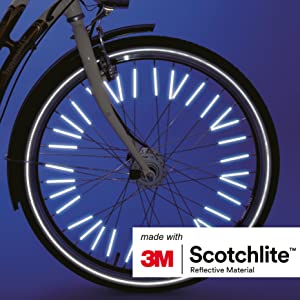 Salzmann 3M Speichen Reflektoren für Fahrradspeichen, 72 Stück, StVZO