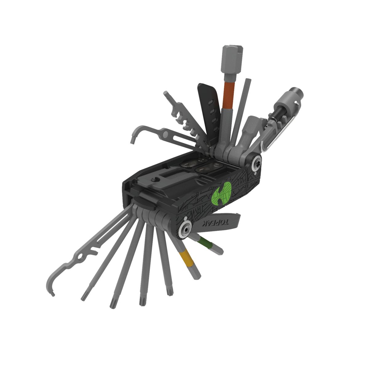 Topeak Alien X Multitool, 34 Funktionen, Fahrrad Reparatur Werkzeug