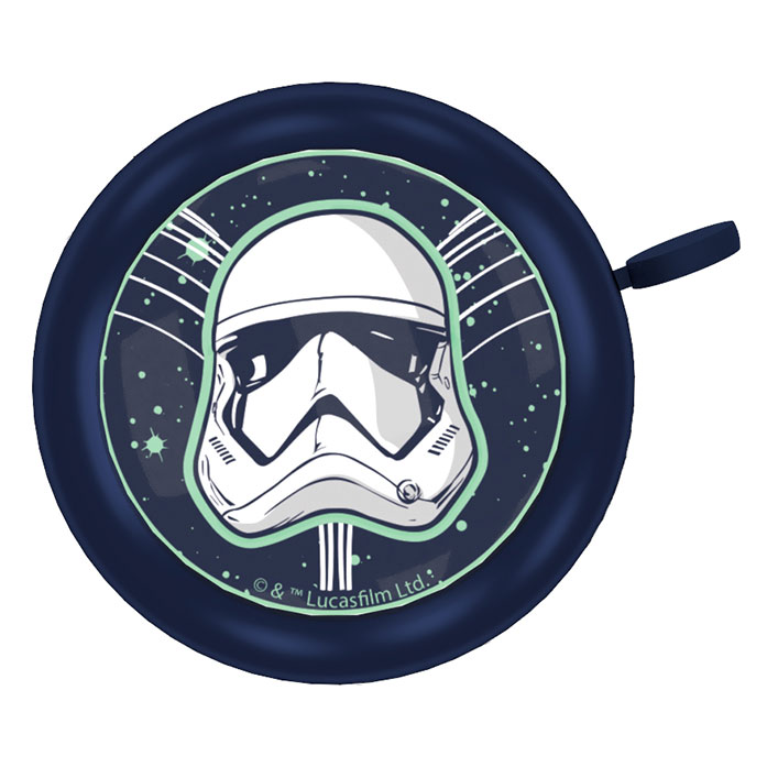 Disney Fahrradklingel Star Wars "Stormtrooper", Ø 55mm, Kids Fan Bell, Signalglocke