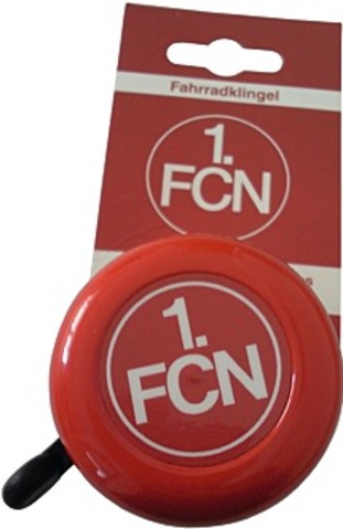 Fahrradklingel "1.FC Nürnberg", rot/weiß