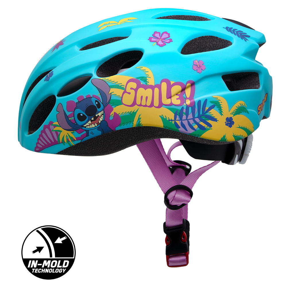 Fahrradhelm Disney In-Mold, "STITCH", M: 52-56cm, ab ca. 6 Jahre