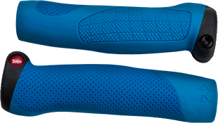 66sick AA Grip ergonomische Fahrradgriffe in blau, MTB DH FR BMX All Mountain