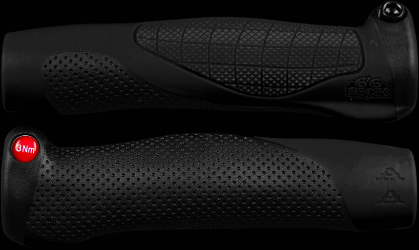 66sick AA grip ergonomisch Fahrrad Griff schwarz, MTB DH FR BMX All Mountain