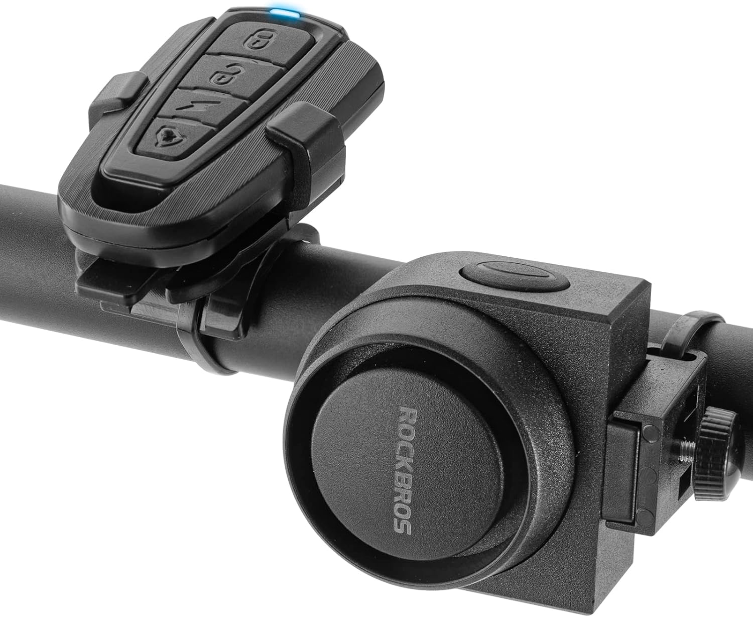 ROCKBROS elektrische Fahrradklingel, 115dB, Diebstahlalarm, Bewegungssensor, Vibration, schwarz
