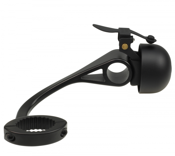 !Spezial! Crane Bell Co. Rennrad/Gravel-Bike E-Ne SBR Fahrradklingel mit Drop Bar Mount - All Black