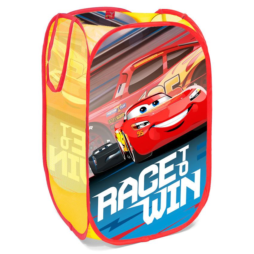 Disney Spielzeug Aufbewahrung, "Cars 3" Box ↨ Pop Up Car Toy Organizer.