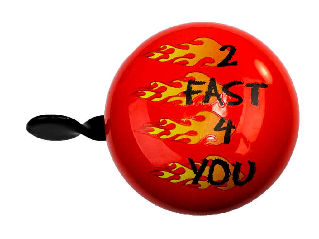Mini Ding Dong Fahrradklingel „2 FAST 4 YOU“